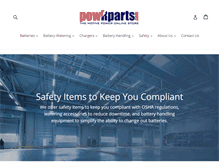 Tablet Screenshot of powrparts.com
